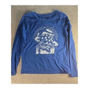 Boys Size m/8 Blue Long Sleeve Cosmic Wonder shirt
